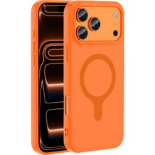 Svoria Store    iPhone 18 Pro/17 Pro Z Silikon Magsafe Kapak - Turuncu