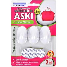 Be 3lü Beyaz Yapışkanlı Askı Najmaddin