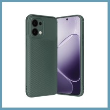 Bezos A6 Pro 4g Uyumlu Auto Focus Karbon Kapak - Koyu Yeşil MBT06