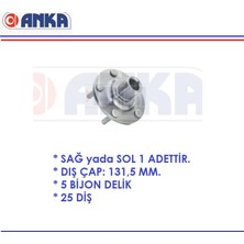 Ön Teker Poryası 5 Bijon Transit / Tourneo Connect 1,8 Tdci 1,8i 16V 2002-2013 7T161104AA Anka 6028-0011