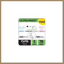 Bezos Natural Double Soft Bebek Bezi Ultra Paket 5 Beden 78 Adet 22