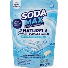 Soda Max Naturel Beyaz Sabunlu Renkli ve Beyazlar Için El ve Matik Çamaşır Sodası 1×500GR