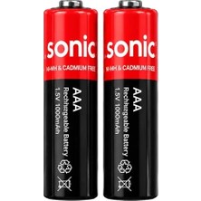 Omrs Store Asonic PL400 Ince 1.5V 400 MAH-750 Mvh Type-C Şarjlı 2'li Aaa Pil
