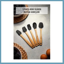 Bezos 5 Parça Bambu Saplı Mini Supatula Seti MBT06