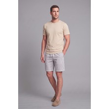 Şanal Defacto Regular Fit Düz Paça Kırışık Dokulu Şort H5212AX26SM