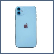 Bezos iPhone 11 Uyumlu Neon Fosforlu Kamera Lens - Mavi BZS10