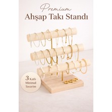 Elarque Ahşap Takı Organizeri, Bileklik ve Kolye Standı, Dekoratif Aksesuar Düzenleyici