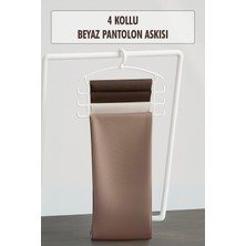 Elarque Beyaz Pantolon Askısı & Dolap Düzenleyici
