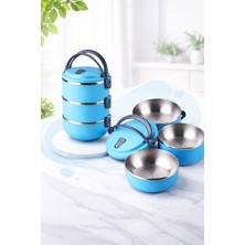 Elarque 3 Katlı Yemek Termosu Sefer Tası Saklama Kabı 1,8 Lt