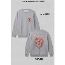 Zoka Wear Sabaton Baphomet Ön Arka Baskılı Bisiklet Yaka Sweatshirt