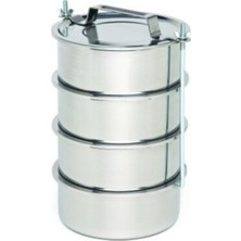 Elarque Sada Güneş Çelik NO-14CM 4lü Metal Sefer Tası