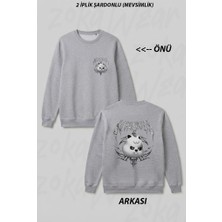 Zoka Wear Stray Kids Skzoo Evil Han Quokka K-Pop Muzik Grubu Ön Arka Baskılı Bisiklet Yaka Sweatshirt