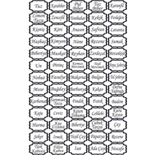 Die Grup Ms Major Selection Baharatlık Etiketleri Baharat Isimli 33 * 48 Opak