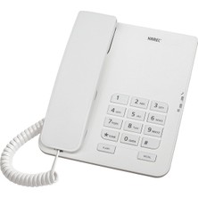 Die Grup TM140 Krem TM140 Krem Kablolu Telefon, Beyaz
