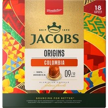 Jacobs Origins Single Colombia Kapsül Kahve 18'li 93 G