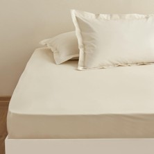 Die Grup Fitted Çarşaf Ekru 100X200+30 cm