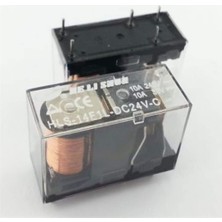 Die Grup Diyotlab 24VOLT 10AMPER Şeffaf Tek Kontak Röle 5 Pin