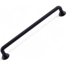 Odea Incir Mat Siyah Metal Kulp 160 mm 16 cm Mutfak Dolabı Kulbu Kulpu Mobilya Çekmece Dolap Kulpları