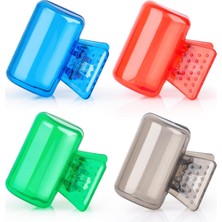 Die Grup 4 Paket Seyahat Diş Fırçası Başlığı Kapakları, Taşınabilir Diş Fırçası Koruyucu Fırça, Gözlü Kılıf, Koruyucu Plastik Klips, Ev, Seyahat, Kamp, Banyo, Okul, Iş Için