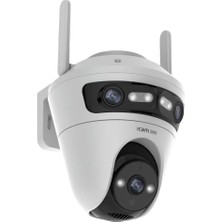 Die Grup Icam 365 Dış Mekan Wifi Ptz Güvenlik Kamerası Q362, 9 Mp 3 Kameralı, Hareket Algılama, Onvıf Destekli, Akıllı Gece Görüşlü, Dinleme ve Konuşma, Ac Adaptör