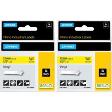 Die Grup Rhinopro Renkli Vinil Şerit 12MMX5,5M Sarı/siyah (2 Paketi)