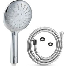 Nerolia Power - Su Tasarruflu Duş Başlığı ve Hortumu Seti - 150 cm Pvc Banyo Hortumu