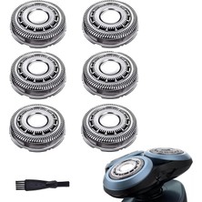 Die Grup SH60/72 Philips Norelco Elektrikli Tıraş Makinesi Serisi 6000, SH60 Yedek Bıçaklar Tıraş Makinesi S6810/82, S6850/85, S6880/81 Için Tıraş Makinesi Başları, Yükseltilmiş Tıraş Bıçağı 6'li Paket