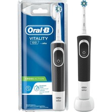 Die Grup Şarjlı Vitality Cross Action Black D100 Elektrikli Diş Fırçası Siyah