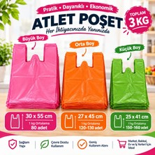 İsopack Büyük,orta,küçük Manav,market,çöp,atlet Poşet 3 Lü Set