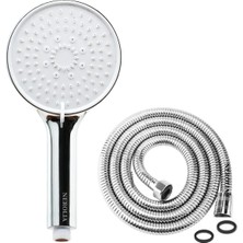 Nerolia Huge - 3f Lüks Banyo Duş Seti Takımı - 200 cm Spiral Banyo Hortumu