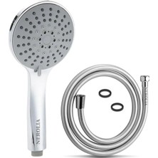 Nerolia Waterly - Yüksek Basınçlı Duş Başlığı ve Hortumu Seti - 175 cm Pvc Banyo Hortumu