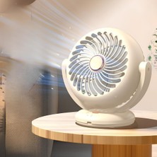 Die Grup Masaüstü Mini Vantilatör - Güçlü Hava Sirkülasyonlu Spiral Kanatlı Hava Soğutucu, USB Şarjlı Sessiz Çalışan Taşınabilir Masa Büyüklüğünde Fan, Ofis, Ev, Yatak Odası ve Kamp Için