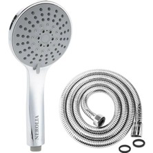 Nerolia Waterly - 3f Lüks Banyo Duş Seti Takımı - 200 cm Spiral Banyo Hortumu