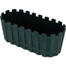Die Grup Akasya Balkon Saksı 30 cm 3 Litre (Antresit)