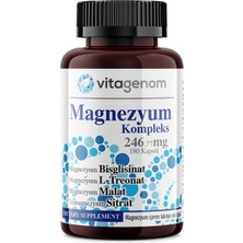 Die Grup Vitagenom Magnezyum Kompleks 246,77 Mg 180 Kapsül