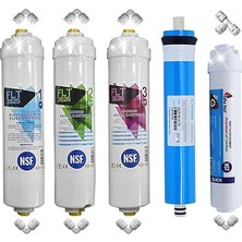 Die Grup Nsf Onaylı Flt Serisi 5'li Filtre Seti Vontron 80 Gpd Membranlı
