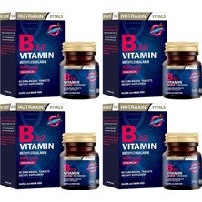 Die Grup B12 Vitamin 1000 Mcg 60 Tablet Takviye Edici Gıda (4 Paketi)