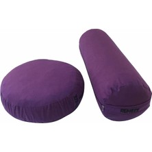 Die Grup Duck Kumaş Bolster Minderi & Meditasyon Minderi 2'li Set Yoga Bolster ve Meditasyon Minderi