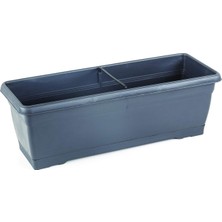 Die Grup V620 Villa Balkon Saksı Tabaklı 52CM, 10 Litre Antrasit