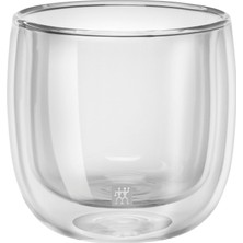 Die Grup Sorrento Çift Camlı 2'li Çay Bardağı Seti, Şeffaf, 240 ml