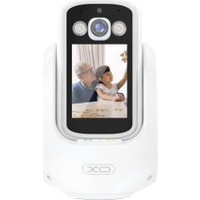 Die Grup Akıllı Güvenlik Kamerası XO-CR08 1080P Çift Yönlü Görüş Gece Görüşlü Hareket Algılamalı Wifi Kamera - CR08 | Beyaz