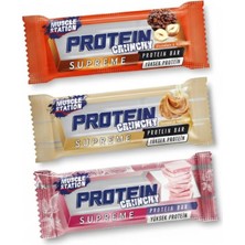 Die Grup Station Supreme Crunch Protein Bar Karma Paket (12 x 40 Gr, Fındıklı, Ruby Cikolatalı ve Karamelli)
