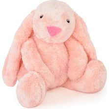 Die Grup Özgüner Oyuncak Peluş Tavşan 60 cm Büyük Boy - Yumuşak Sarılmalık Tavşan Oyuncak (Pembe)