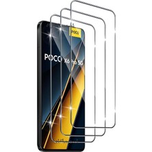Die Grup Xiaomi Poco X6 Pro 5g ile Uyumlu Ekran Koruyucu 9h Temperli Cam Şeffaf Passifik Ekran Camı