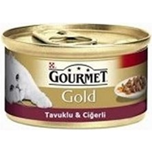 Die Grup Parça Etli Soslu Tavuklu Ciğerli Kedi Konserve 85 gr x 6 Adet