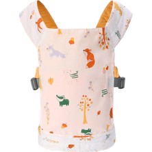 Die Grup Bebek Taşıyıcı, Çocuklar Için Bebek Aksesuarları, Ön ve Arka Taşıyıcı Bebek Için, Orijinal Pamuk, Çiçek Baskılı Bebek Sırt Çantası, Küçük Kızlar ve Erkekler Için Taşıyıcı (Orman)