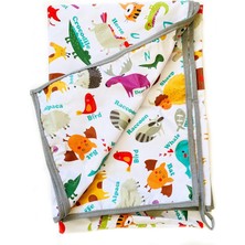Die Grup Hayvan Sıvı Geçirmez Mama Sandalyesi Altı Için Yer Örtüsü, Masa Örtüsü, Makinada Yıkanabilir, 145X300 cm