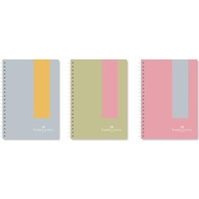 Die Grup Pp Kapak Pastel Defter, 80 Yaprak, ÇIZGILI,400 Mikron,70 gr Kağıt,şeffaf Spiral