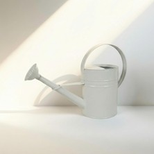 Die Grup Olivia 3,5 Litre Metal Çiçek Bahçe Sulama Kabı – Modern Dekoratif Çok Amaçlı Sulak (Beyaz)
