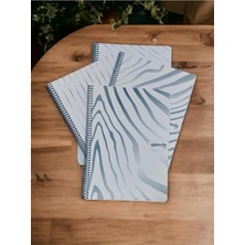 Die Grup 1 Adet A4 80 Yaprak Çizgili Telli Defter Beyaz Renk Plastik Kapak Beyaz Renk Kağıt